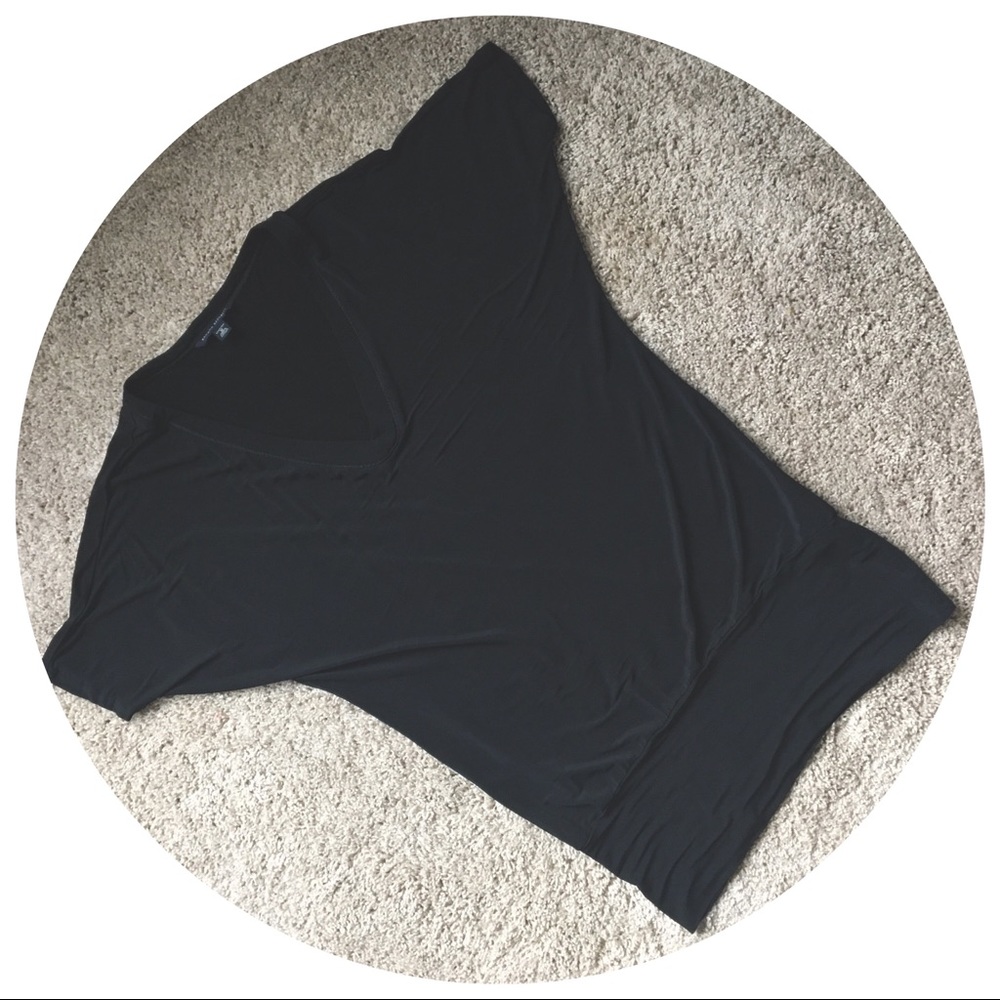 black stretchy blouse